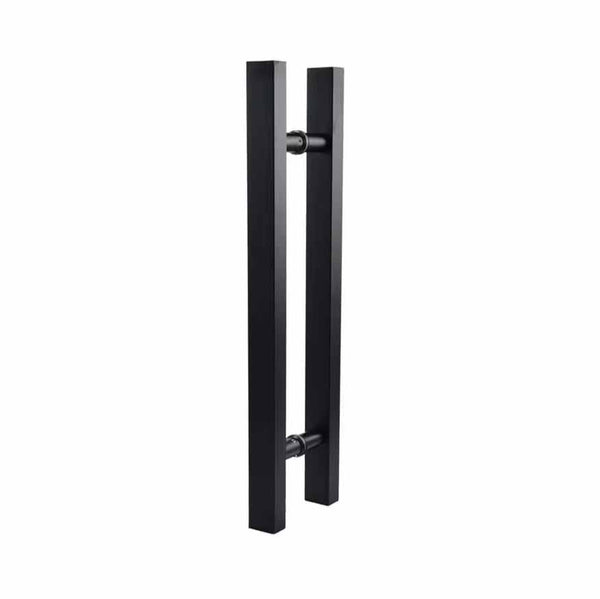 Black Square H-Handle 600mm
