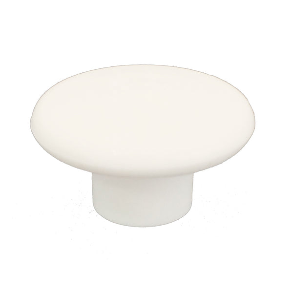 1230 Plain Ivory Plastic Knob