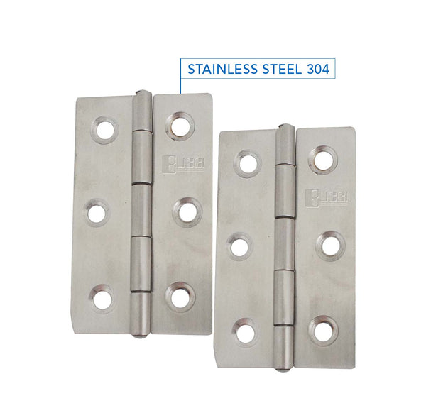 Stainless 304 Light Duty Narrow Butt Hinge
