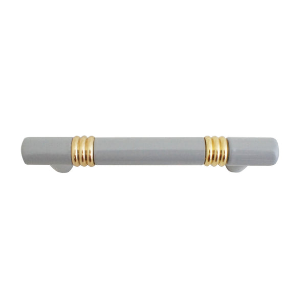 MB210 Gray Solid Brass Pull Handle