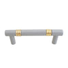 MB210 Gray Solid Brass Pull Handle