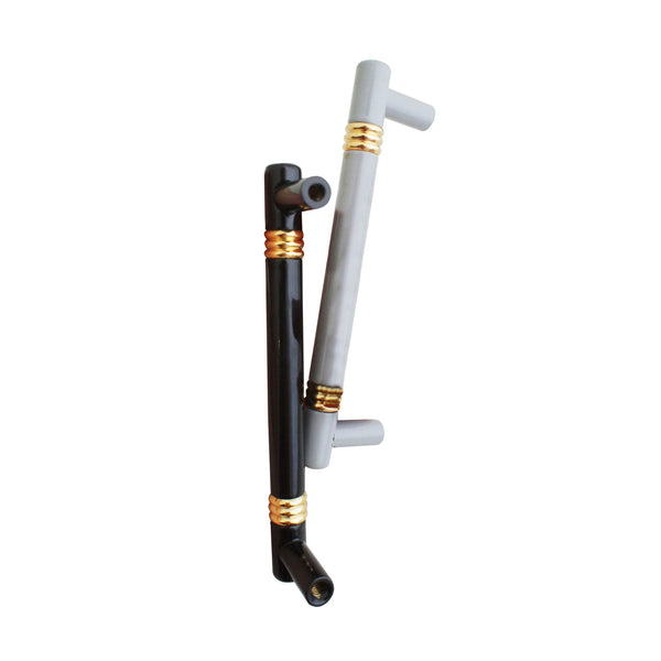 MB210 Gray Solid Brass Pull Handle
