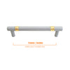 MB210 Gray Solid Brass Pull Handle