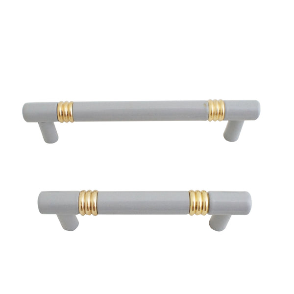MB210 Gray Solid Brass Pull Handle