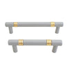 MB210 Gray Solid Brass Pull Handle
