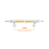 MB215 Two Toned Solid Brass Pull