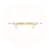 MB215 Two Toned Solid Brass Pull