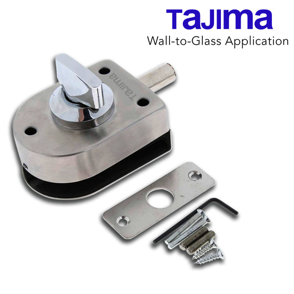 Tajima Frameless Single Glass Door Lock