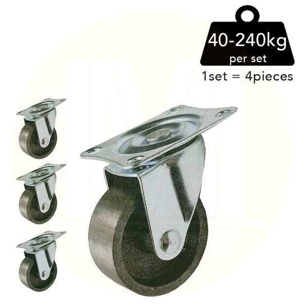 Plate Type Steel Caster (4 pieces)