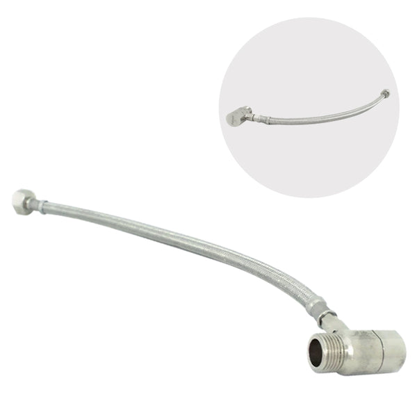 Stainless Flexible Hose with Brass Angle Valve Standard Size (1/2x12"x14")