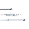 Chrome Plated 1/2" Cafe Rod Set