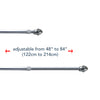 Chrome Plated 1/2" Cafe Rod Set