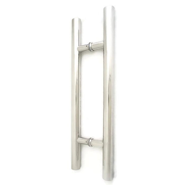 Round H-Handle 1200mm Chrome Door Pull