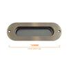 SCH001 Oval Antique Brass Flush Pull