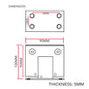 Tajima Hydraulic Soft Close Wall to Glass Shower Hinge (PREORDER ONLY)