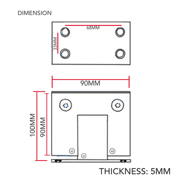 Tajima Hydraulic Soft Close Wall to Glass Shower Hinge (PREORDER ONLY)