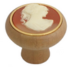 0851 Cameo Buna Wooden Knob