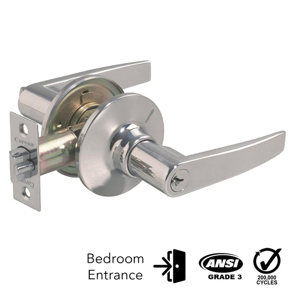 Corona Entrance Keyed Lever Lock