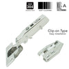 Giano Stainless Hydraulic Clip On Full Overlay Hinge
