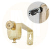 Single Brass Plated Curtain Bracket
