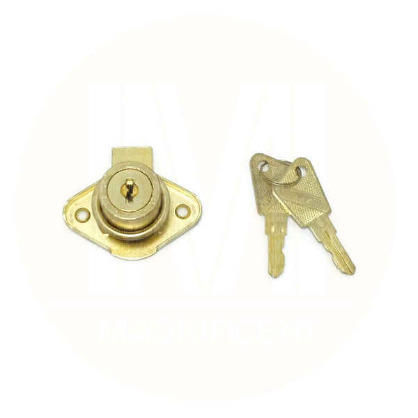 Spartan 4510 Brass Plated Drawer Lock