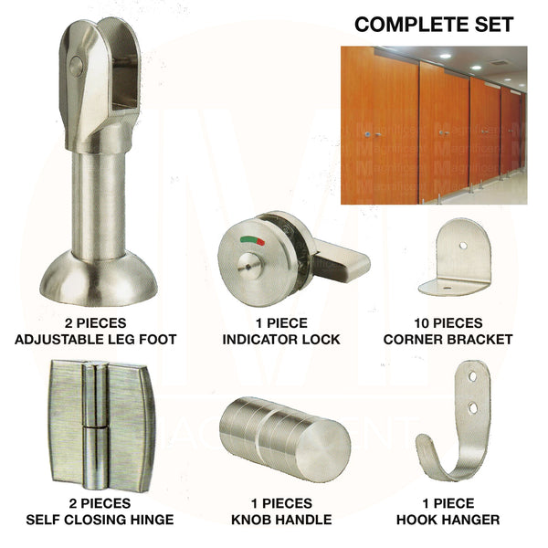 Stainless Steel Toilet Partition Set