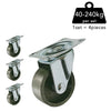 Plate Type Steel Caster (4 pieces)