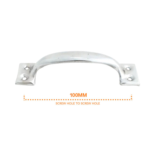 T595 Plain Chrome Pull Handle