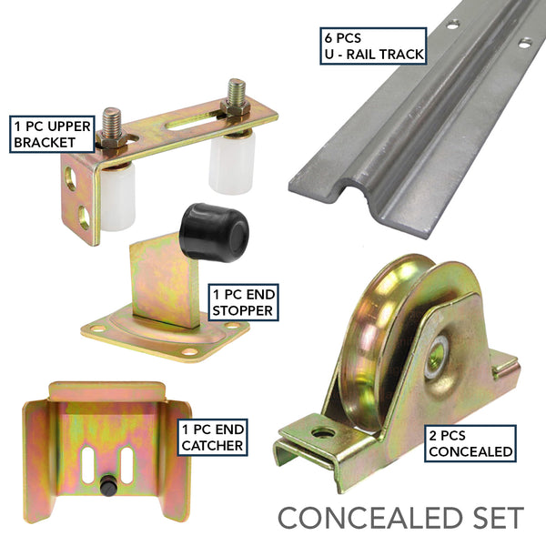 Sliding Gate U-Groove Hardware Set