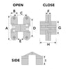 Bucci Stainless 304 Invisible Hinge