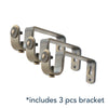 Leaf Antique Brass Iron Curtain Rod Set