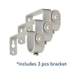 Leaf Satin Nickel Iron Curtain Rod Set