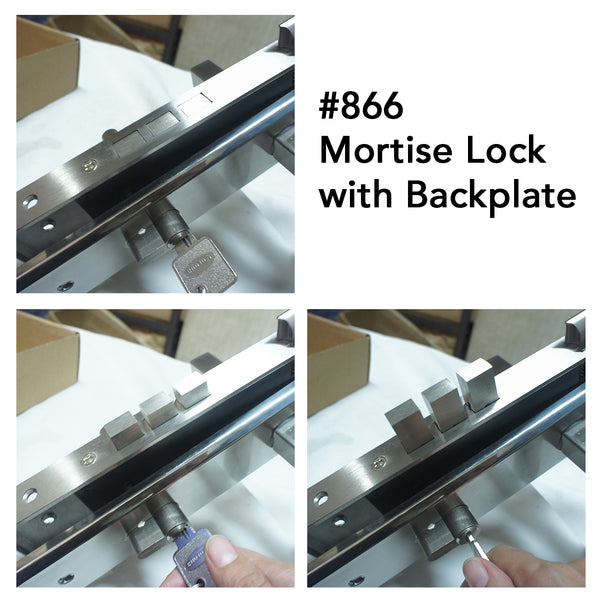 Corona Entrance Mortise Lockset with Square Backplate