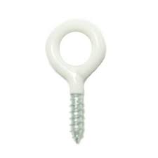 PVC Screw Eye White (10 pieces)