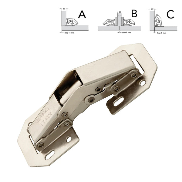 Giano Easy Screw On Concealed Hinge