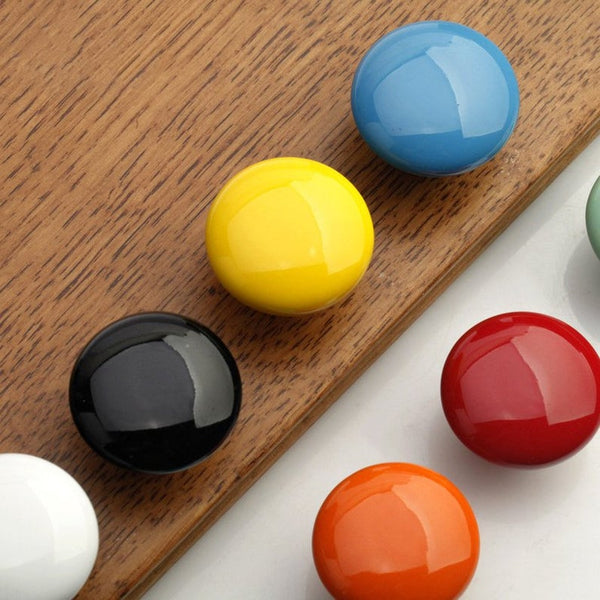 105 Plain Brown Ceramic Knob