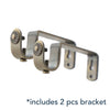 Leaf Antique Brass Iron Curtain Rod Set
