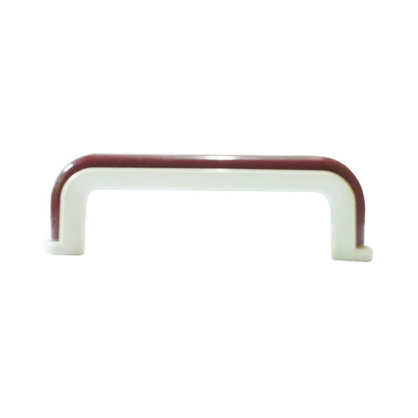 1228 Burgundy White Plastic Pull Handle