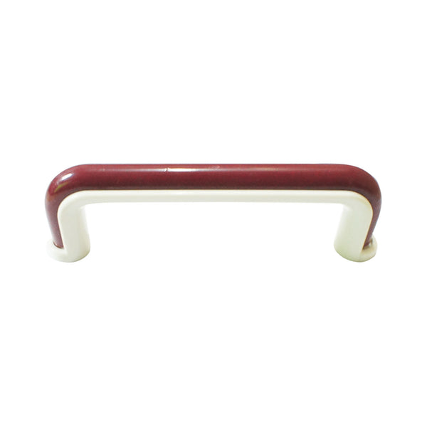 1228 Burgundy White Plastic Pull Handle
