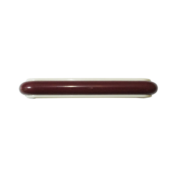 1228 Burgundy White Plastic Pull Handle