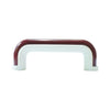 1228 Burgundy White Plastic Pull Handle
