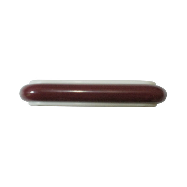 1228 Burgundy White Plastic Pull Handle
