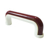 1228 Burgundy White Plastic Pull Handle