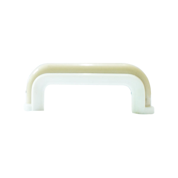 1228 Beige White Plastic Pull Handle
