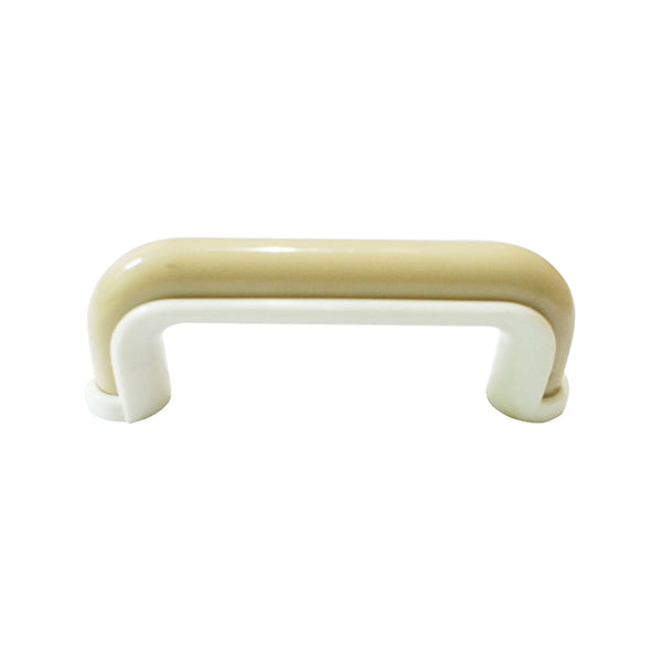 1228 Beige White Plastic Pull Handle