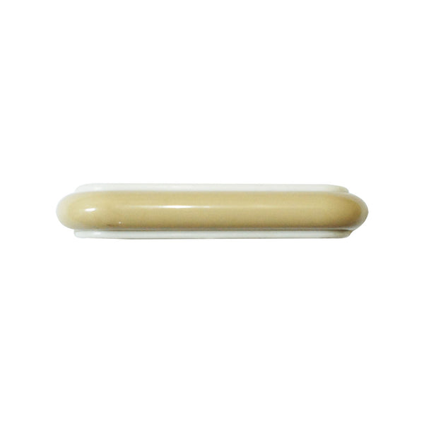 1228 Beige White Plastic Pull Handle
