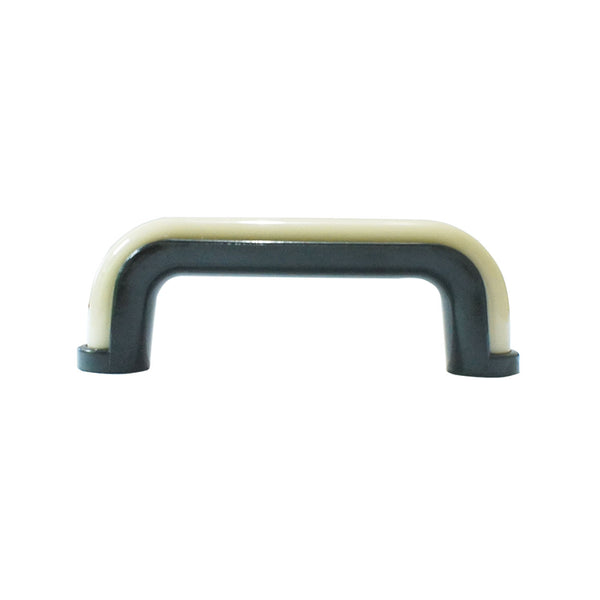 1228 Beige Black Plastic Pull Handle
