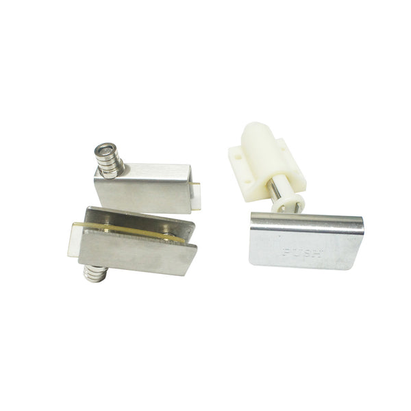 Stainless Single Glass Hinge Push Open