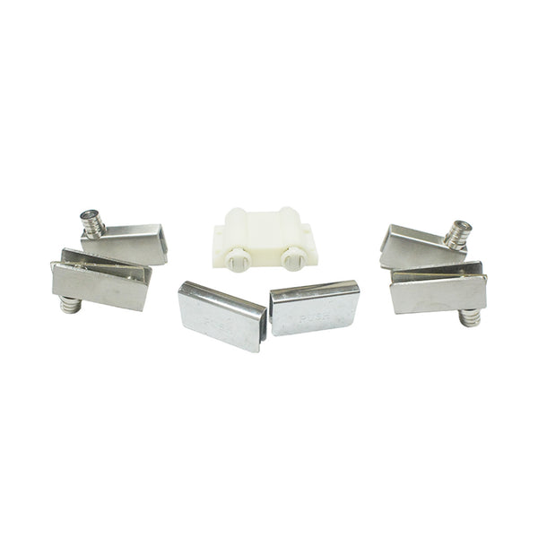 Stainless Double Glass Hinge Push Open