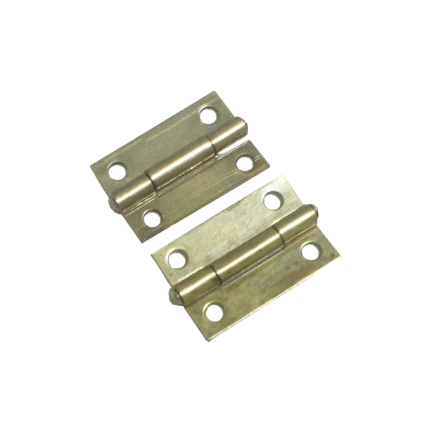 Brass Narrow Butt Hinge 1" with Screws (48 pieces)